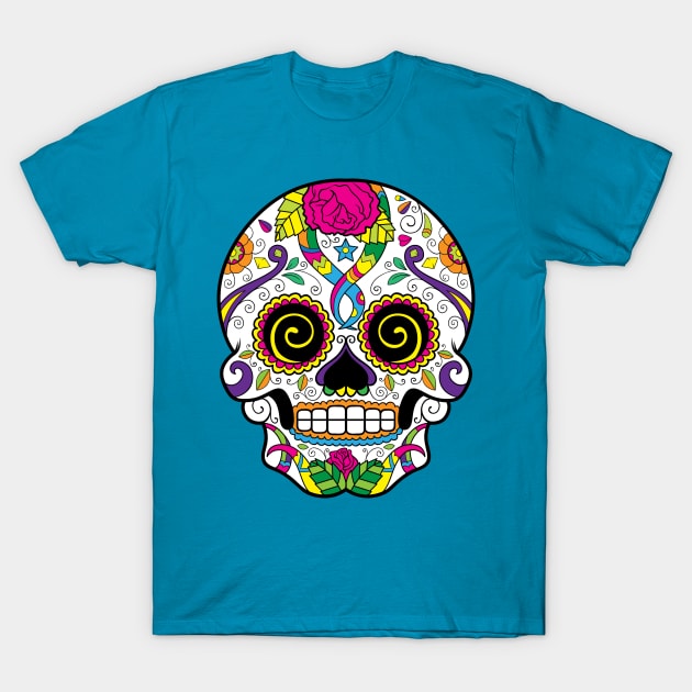 Sugar Skull T-Shirt by kimmieshops